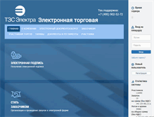 Tablet Screenshot of demo.tzselektra.ru